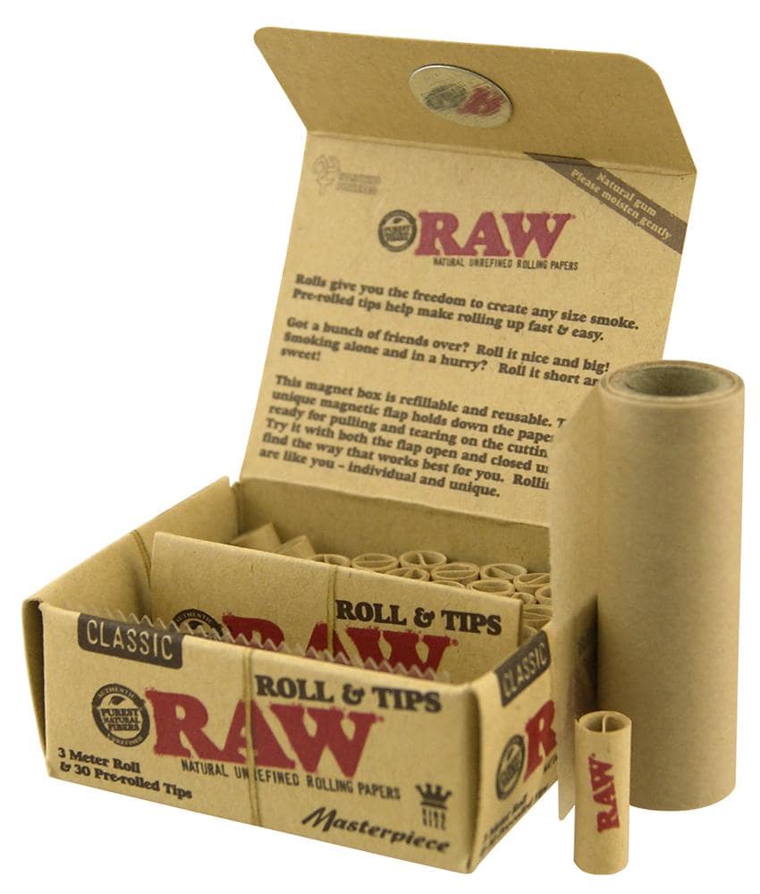 raw paper masterpiece rolls & tips