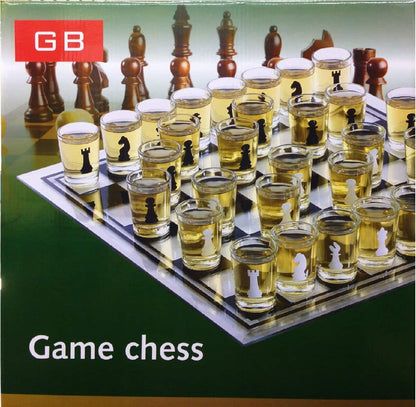 shot glass chess drinking game box