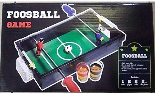 foosball drinking shot game set box