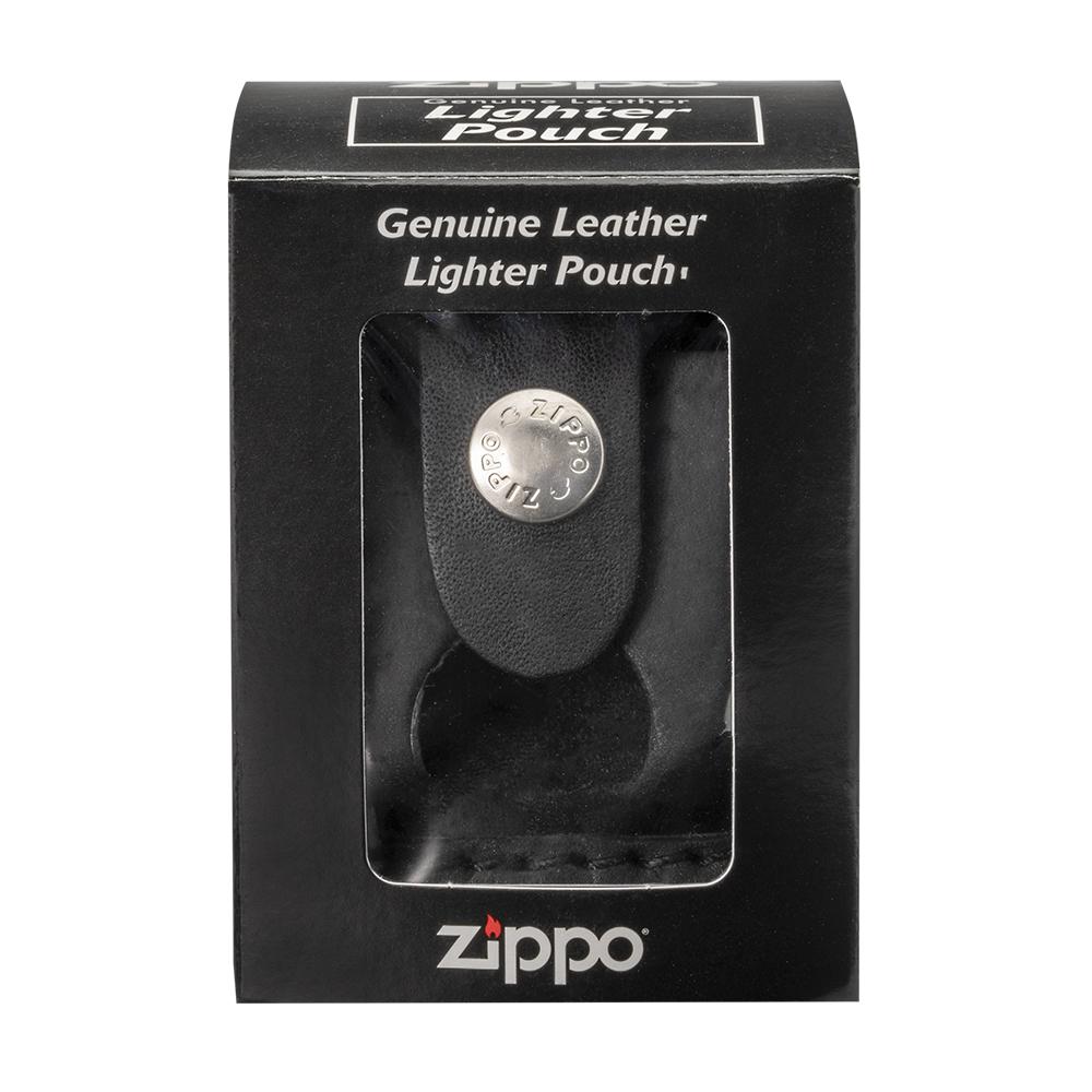 Zippo Black Lighter Pouch- Thumb Notch Packaging Box