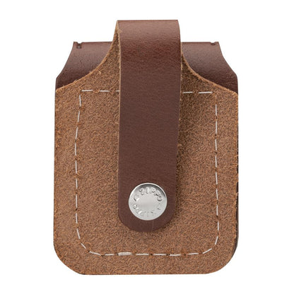 Zippo Brown Lighter Pouch- Loop Backside