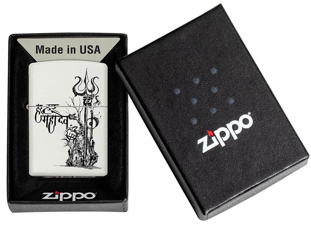 Zippo Shiva's Trishul Design Lighter in box