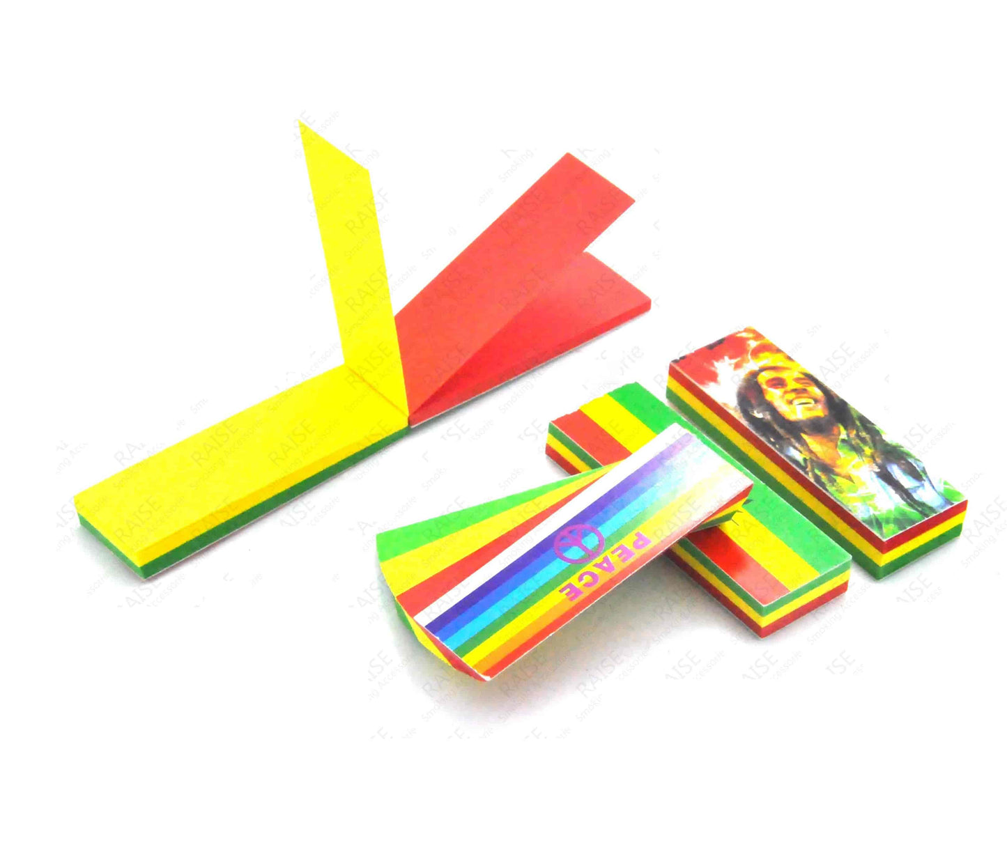 red, yellow, green smoking filter tips