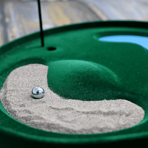 Golf Drinking Shot Game Ball in Sand