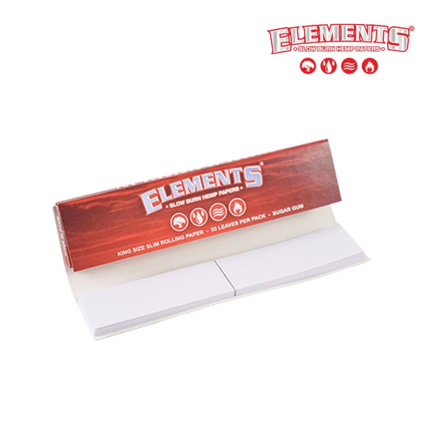 ELEMENTS Red Connoisseur King Size Inside pack