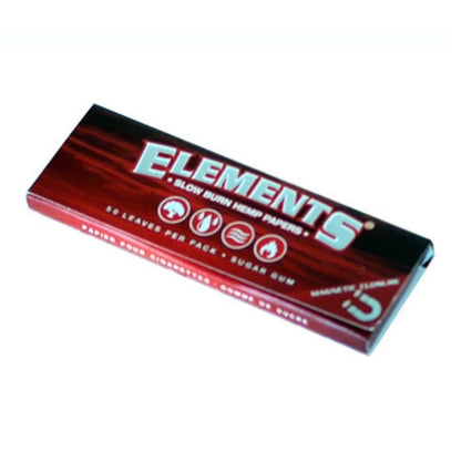 ELEMENTS Red Rolling Paper 1 ¼ Size - 50 Leaves