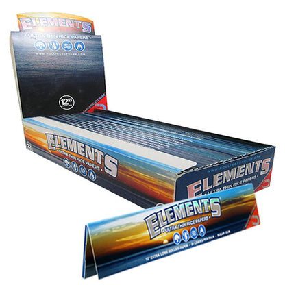 Elements 12 inch cigarette rolling paper box