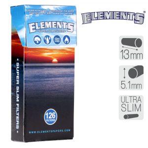 ELEMENTS Slim Filter Tips - 126 Tips Specification