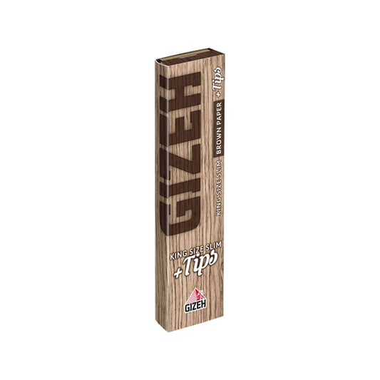 GIZEH Brown Rolling Paper with Tips