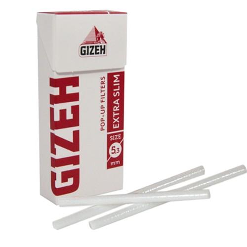 GIZEH Extra Slim Pop up Cotton Filters Opened