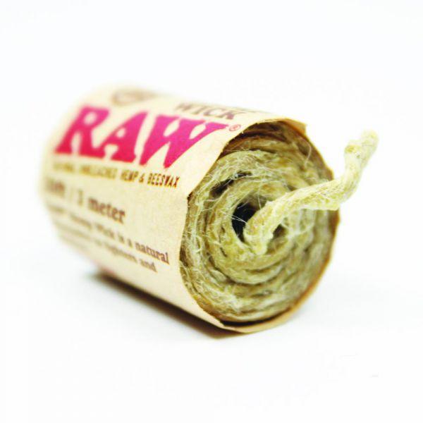 hemp wick raw natural roll