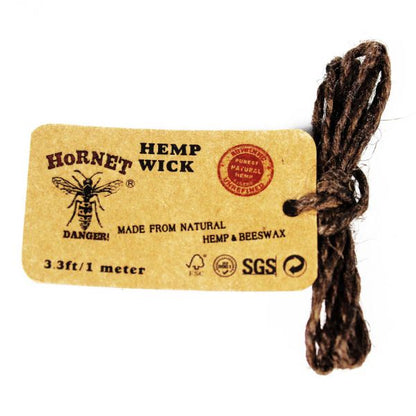 hornet organic hemp wick beewax