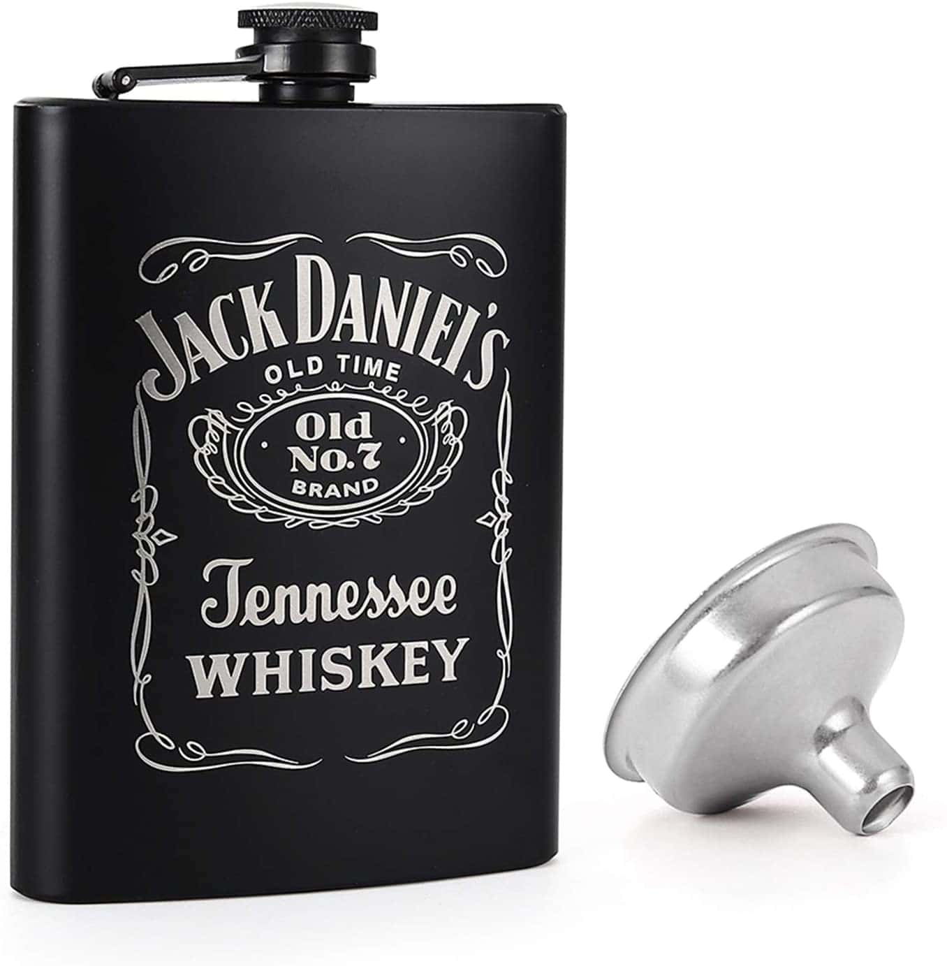 jack daniels stainless steel hip flask