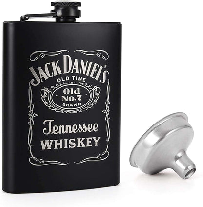 jack daniels stainless steel hip flask