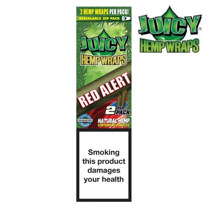 juicy jays hemp wraps red alert cigar paper