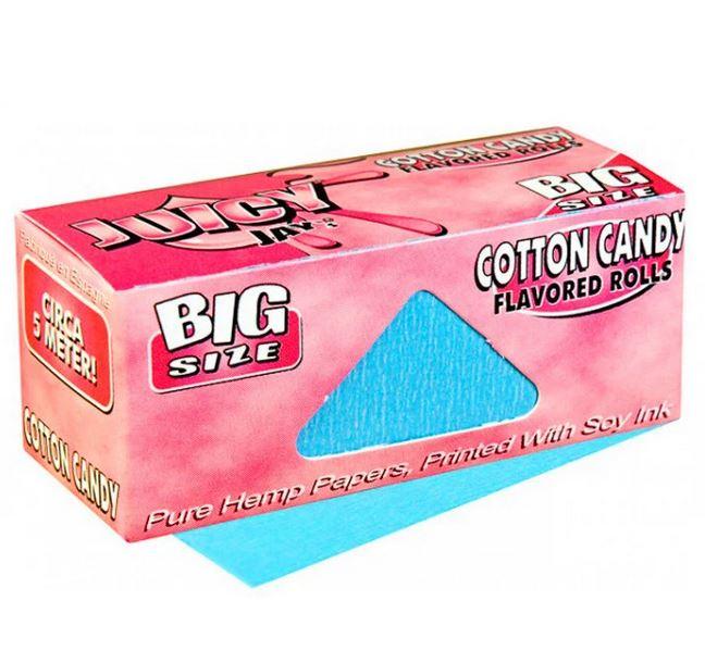 juicy jays cotton candy flavoured rolls rolling paper 5 meter