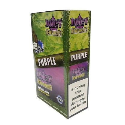 Juicy Jays Hemp Wraps Purple Sealed box