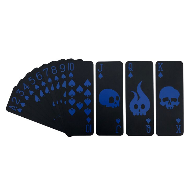 Mini Black Skeleton Playing Cards