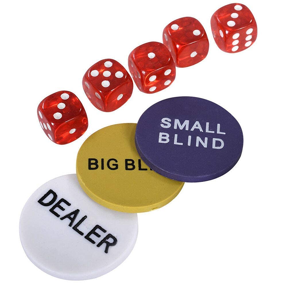 poker dice poker buttons