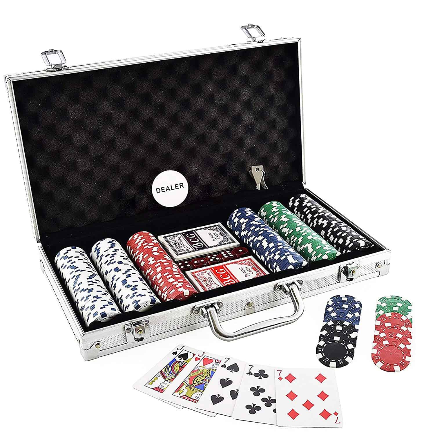 Poker Set Briefcase - 300 Poker Chips