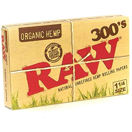 RAW Organic 300's Rolling Paper 1 ¼ Size