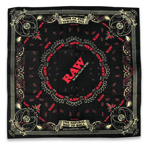 raw bandana open