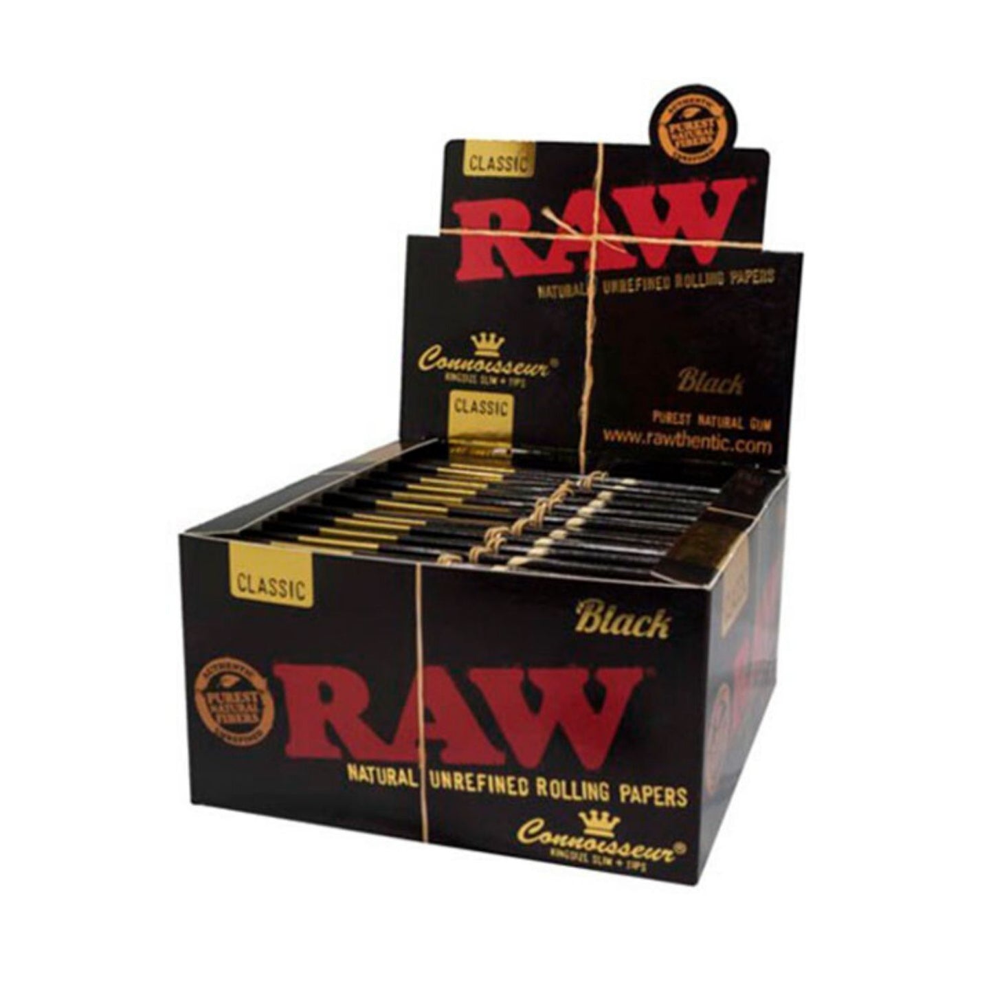 RAW Black Connoisseur rolling paper box