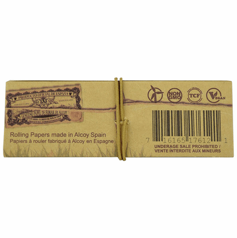 RAW Connoisseur King Size Slim Rolling Papers with Tips Backside