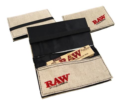 raw pure hemp smoking wallet open