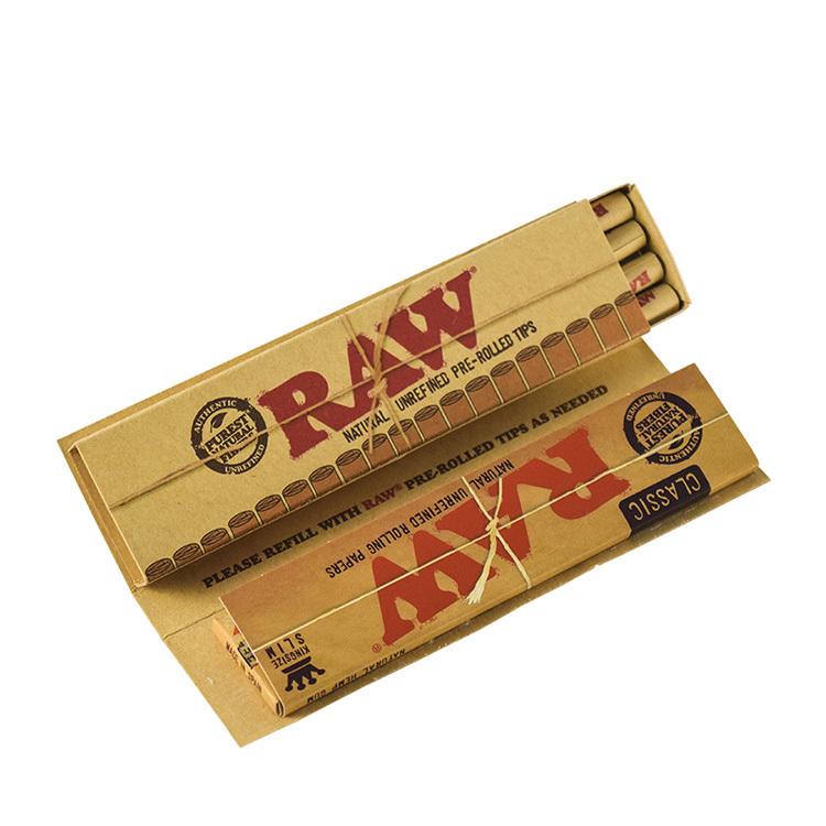 Raw Masterpiece Kingsize Rolling Paper with 24 Pre-Rolled Tips