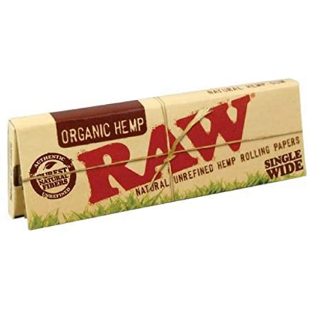 raw organic hemp single wide cigarette rolling paper