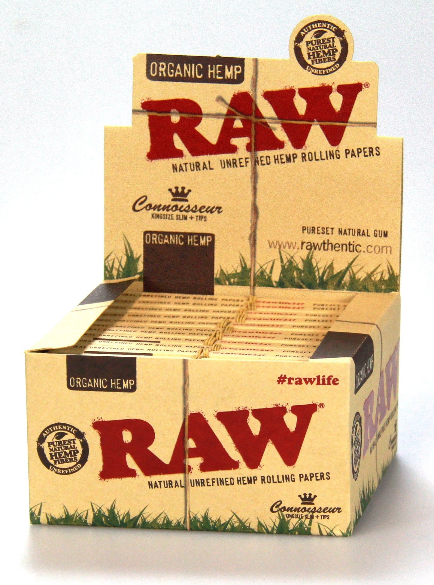 raw organic hemp connoisseur king size slim rolling paper