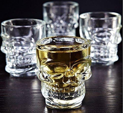 skull head shot glasses