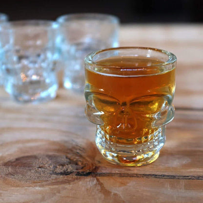 skull vodka shot glass set