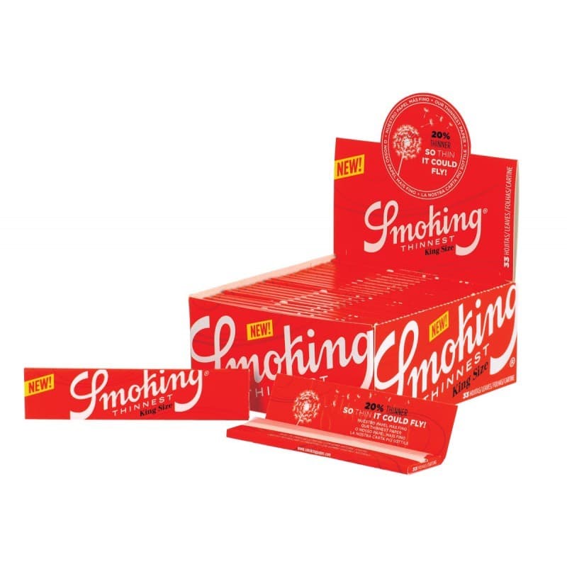 Smoking Thinnest King Size Rolling Paper Box