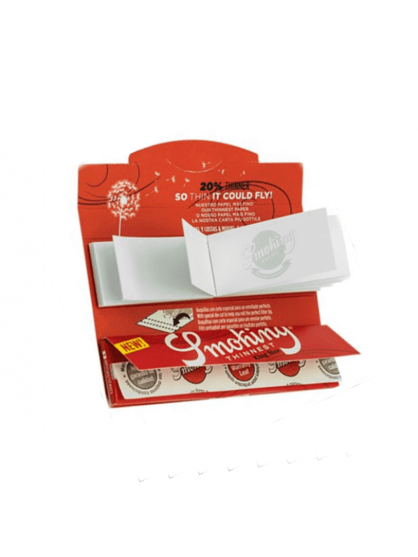 Smoking Red Thinnest Connoisseur - Rolling Paper with Tips Inside Pack